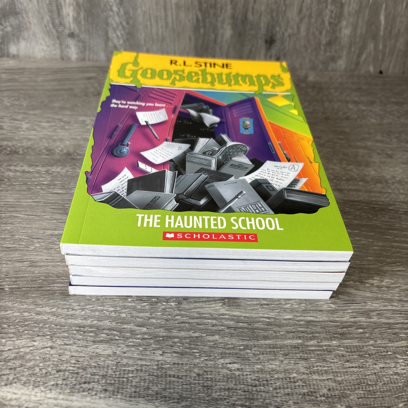 Goosebumps Fear Limited Edition Collectible Tin ORANGE 5 Book All First Printing