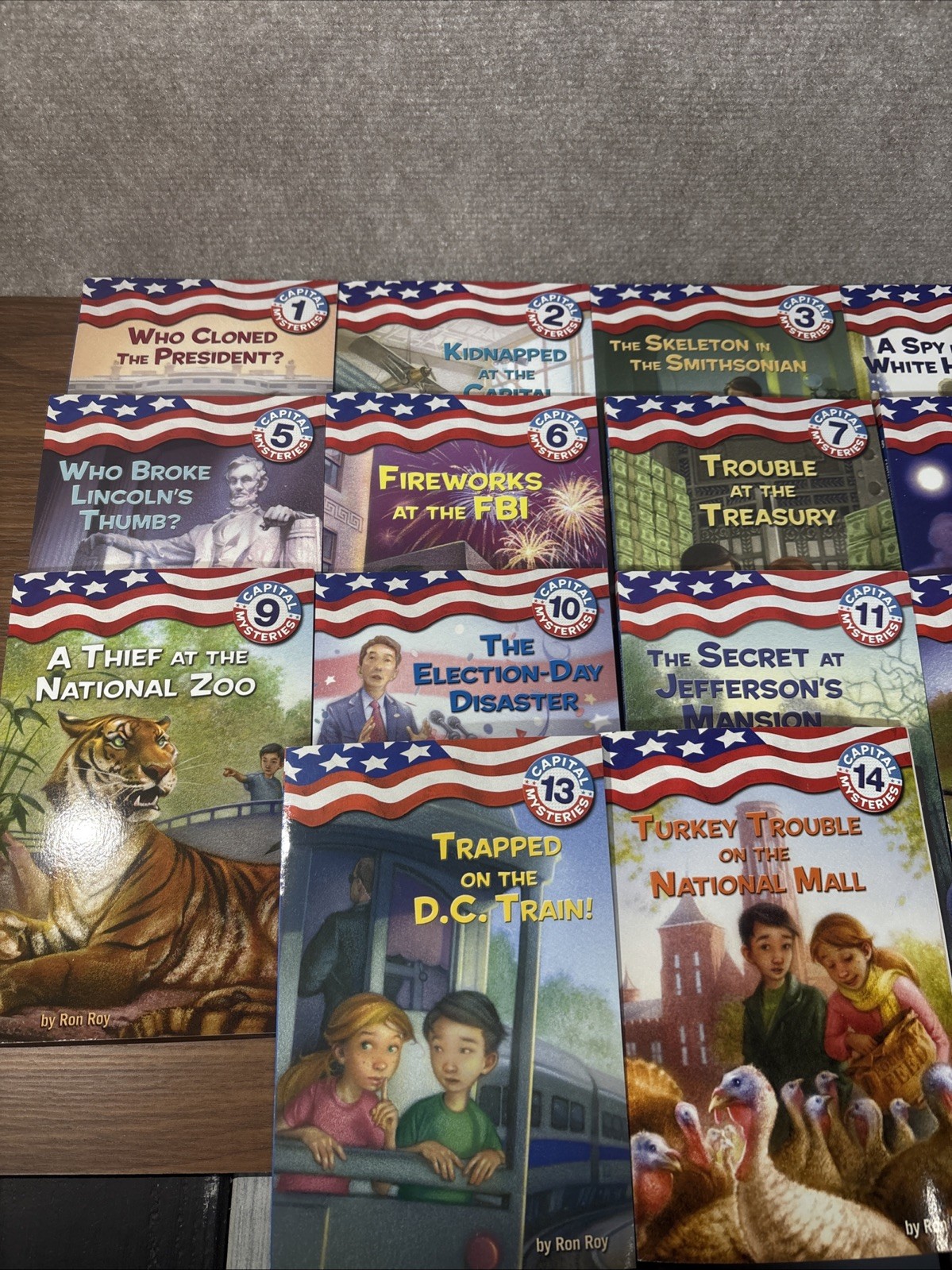 CAPITAL MYSTERIES Ron Roy Chapter Books Complete Series Lot 1-14 Bundle Kids