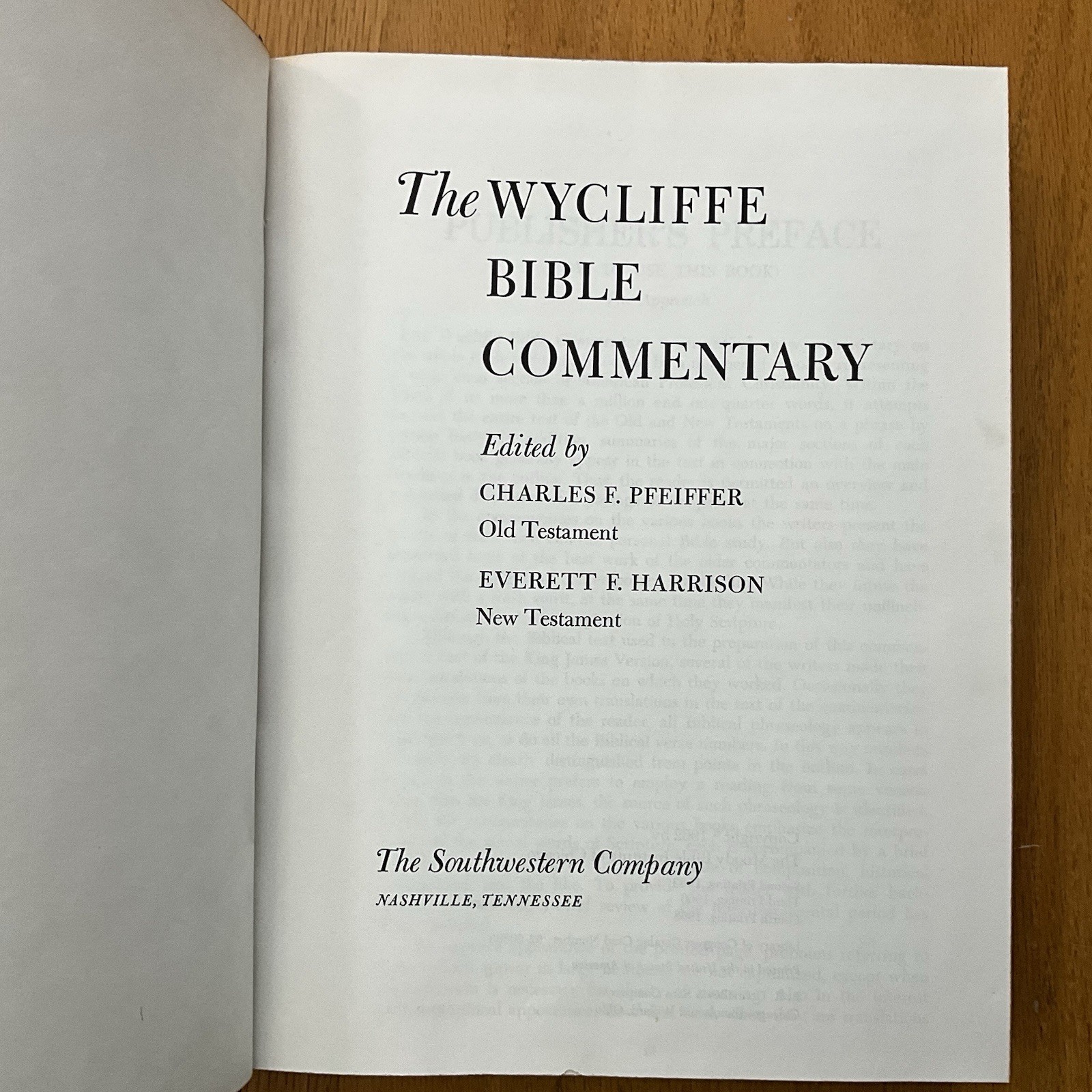 The Wycliffe Bible Commentary Hardcover The Moody Bible Institute Of Chicago1962