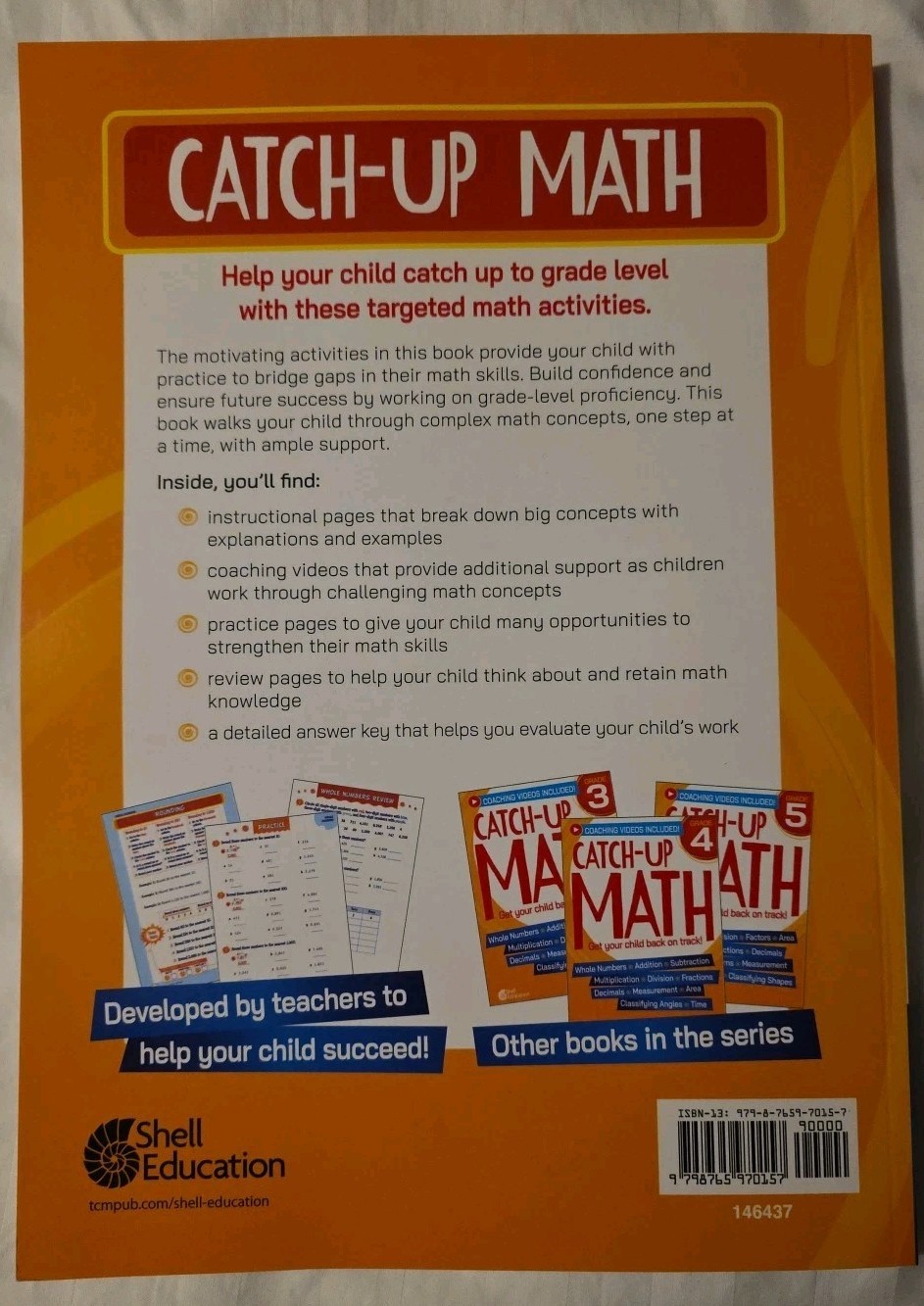 *NEW* Teacher Created Materials Catch-Up Math: 6th Grade PB Book Catch-Up Math