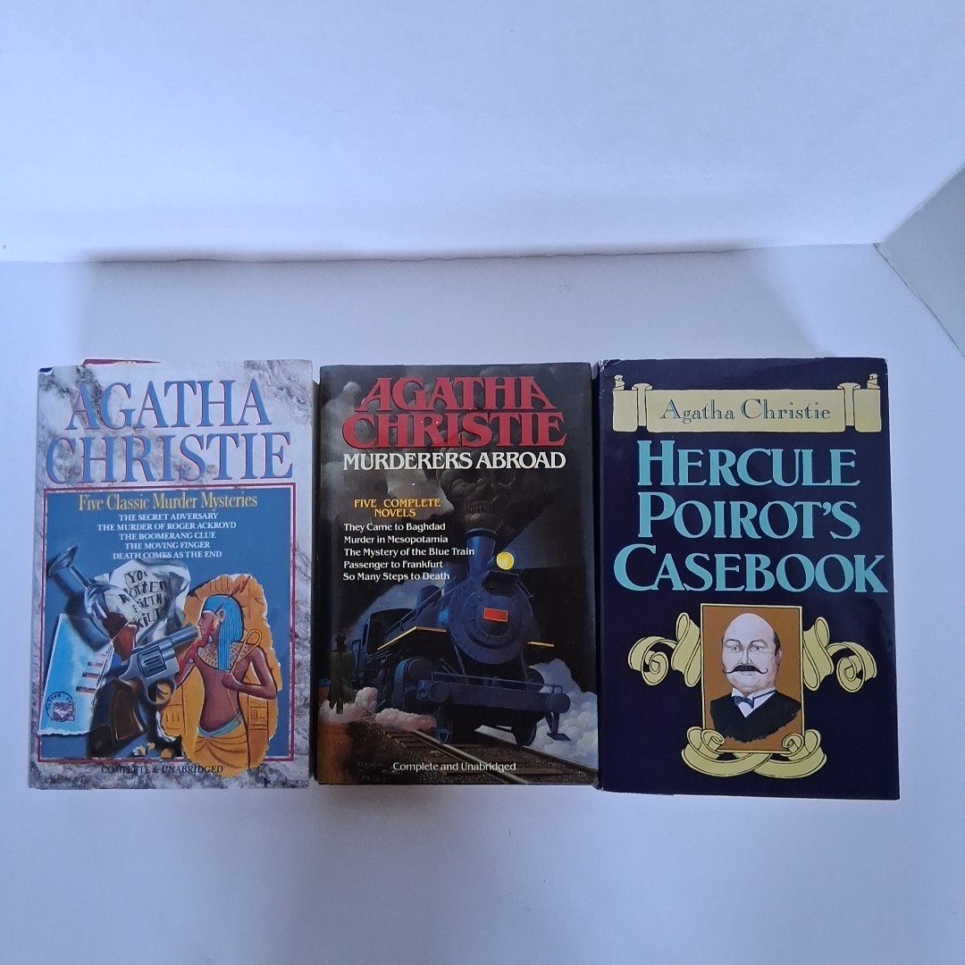 Vintage Agatha Christie Mysteries in 3 Volumes See Description For Details