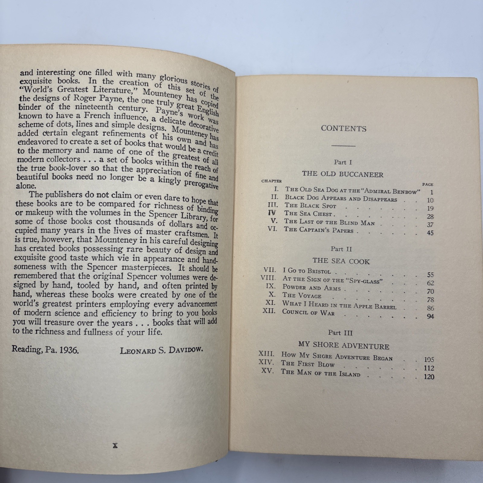 Treasure Island Robert Louis Stevenson 1936 Spencer Press Antique Hardcover