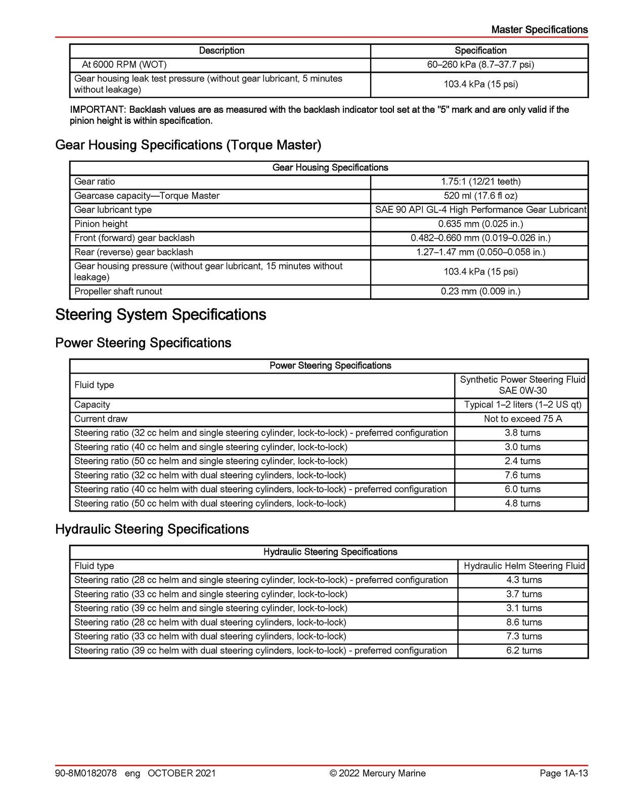 MERCURY V6 175 200 225 V8 200 225 250 300 FourStroke Service Manual 2022