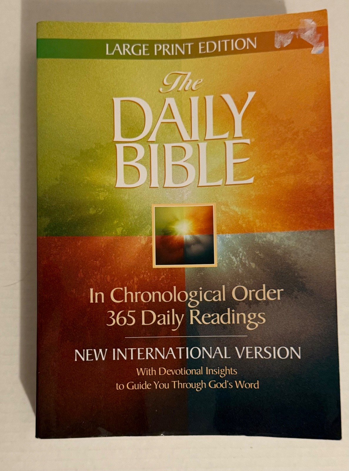 The Daily Bible In Chronological Order 365 Daily Readings NIV Large Print Ed PB