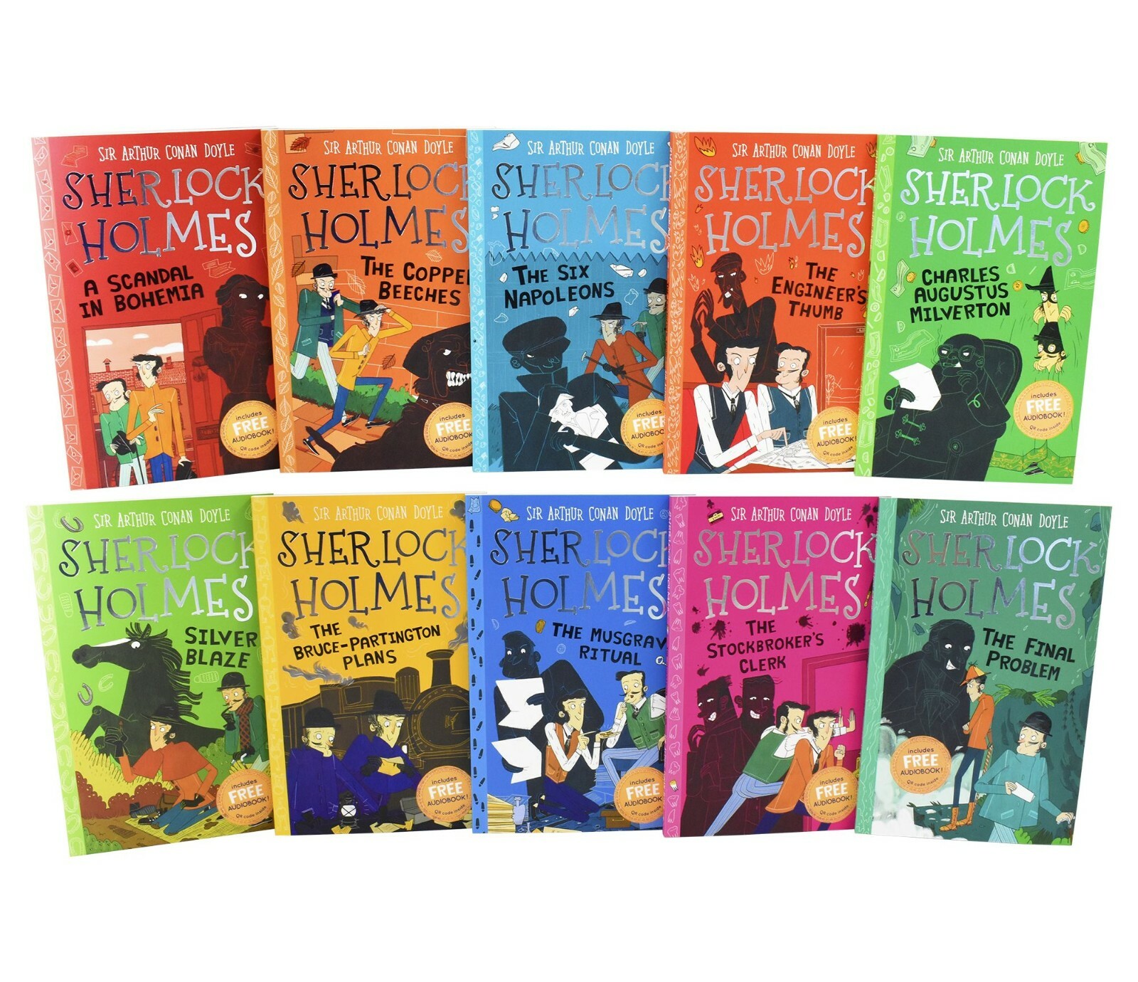 The Sherlock Holmes Children’s 10 Books (Series 2) by Sir Arthur Conan Doyle- PB
