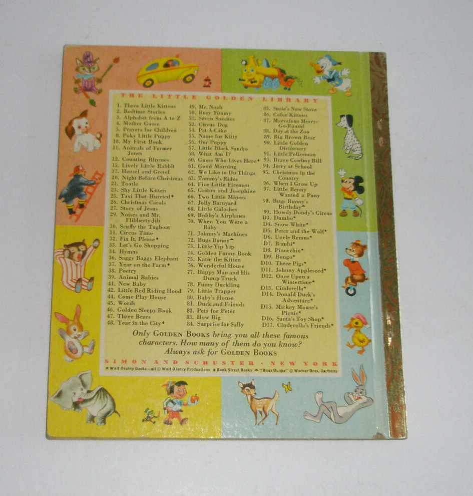 Little Golden Book Jerry At School Complete Puzzle “A” 1st Edition 1950 #94