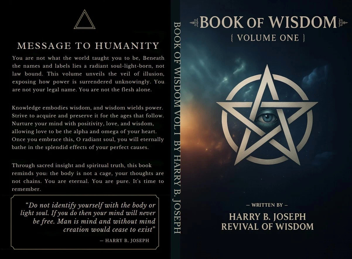 Book of Wisdom Volumes 1 & 2 by Harry B. Joseph -Paperback Bundle USA
