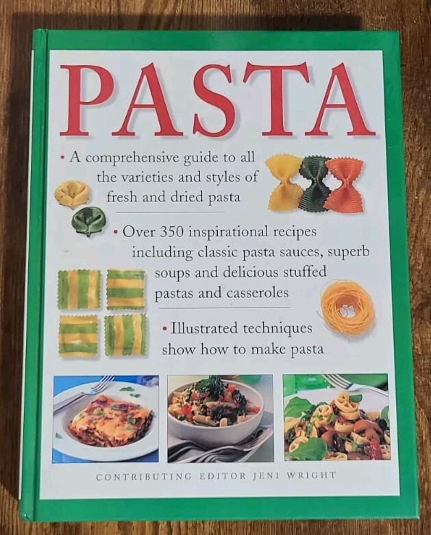“PASTA” Cookbook 512 Pages Of Illustrations & Recipes