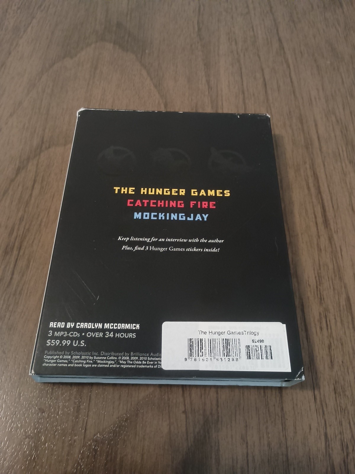 The Hunger Games Trilogy Boxed Set Set by Suzanne Collins, Audiobook, MP3 CDs