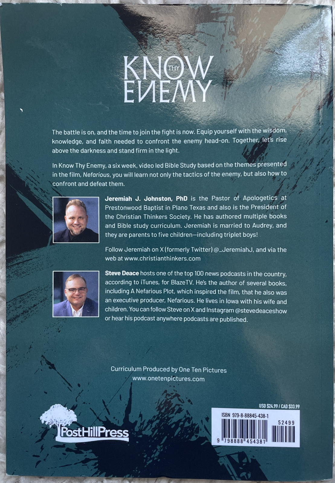 Know Thy Enemy: A Nefarious Bible Study by Jeremiah J. Johnston