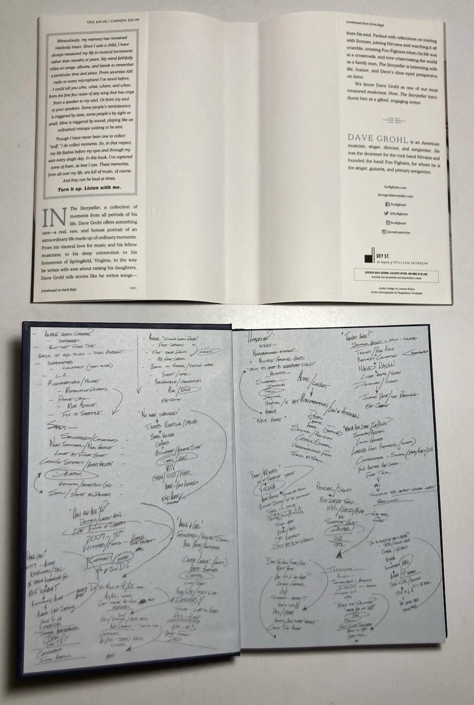 DAVE GROHL “The Storyteller” 2021 HARDCOVER First Edition 7th Print NIRVANA FOO
