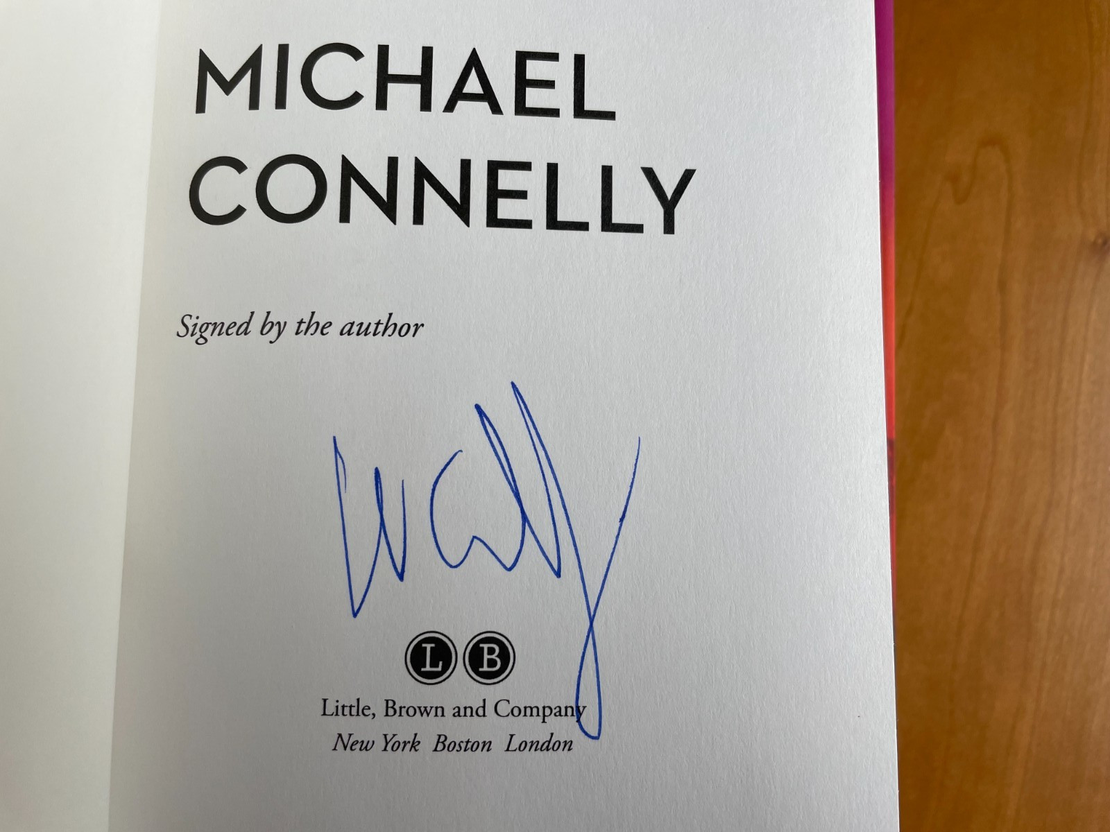 Michael Connelly – Renee Ballard Harry Bosch Lot of 3 Signed First Editions