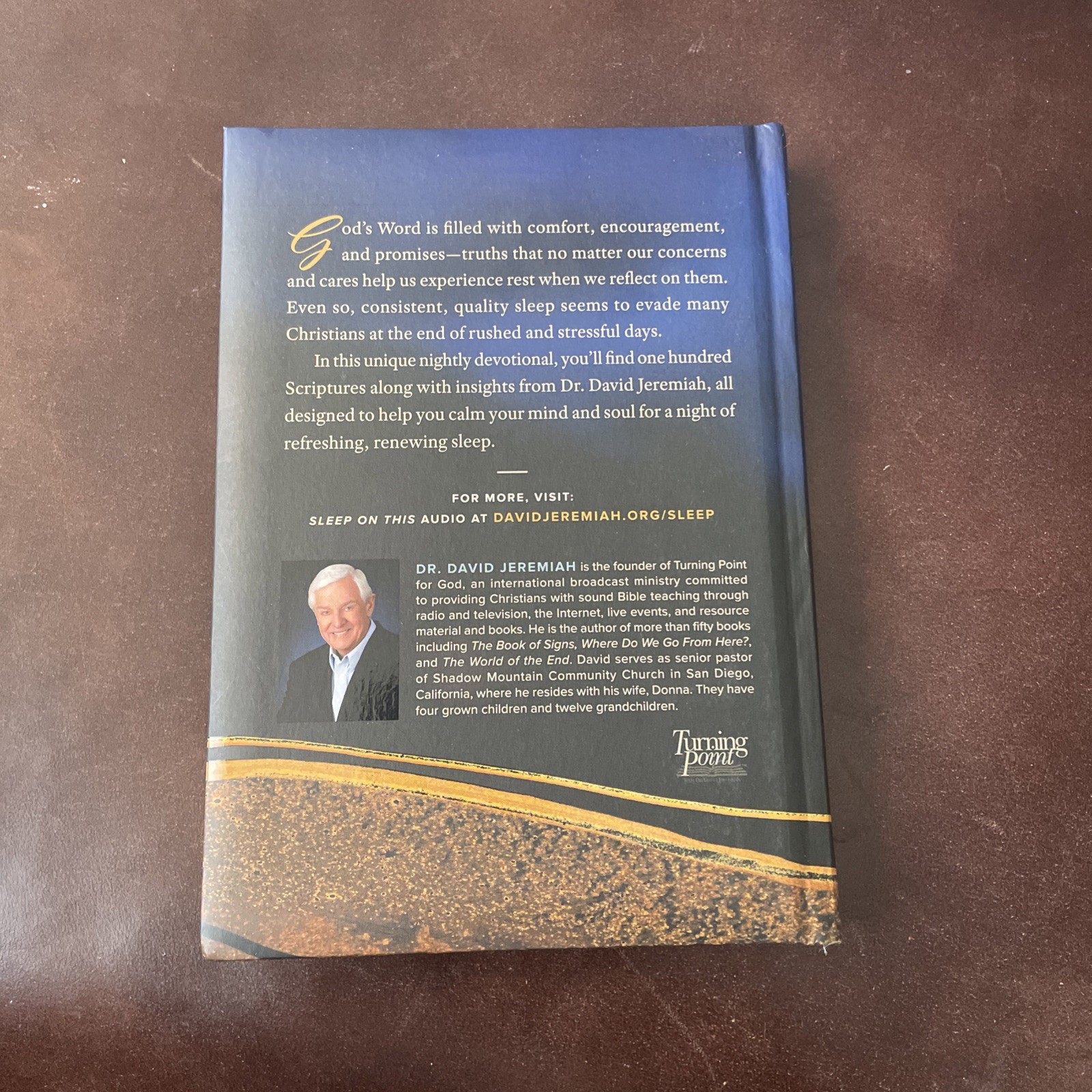 Sleep On This Dr. David Jeremiah 2023 Devotional Christian Hardcover Turning