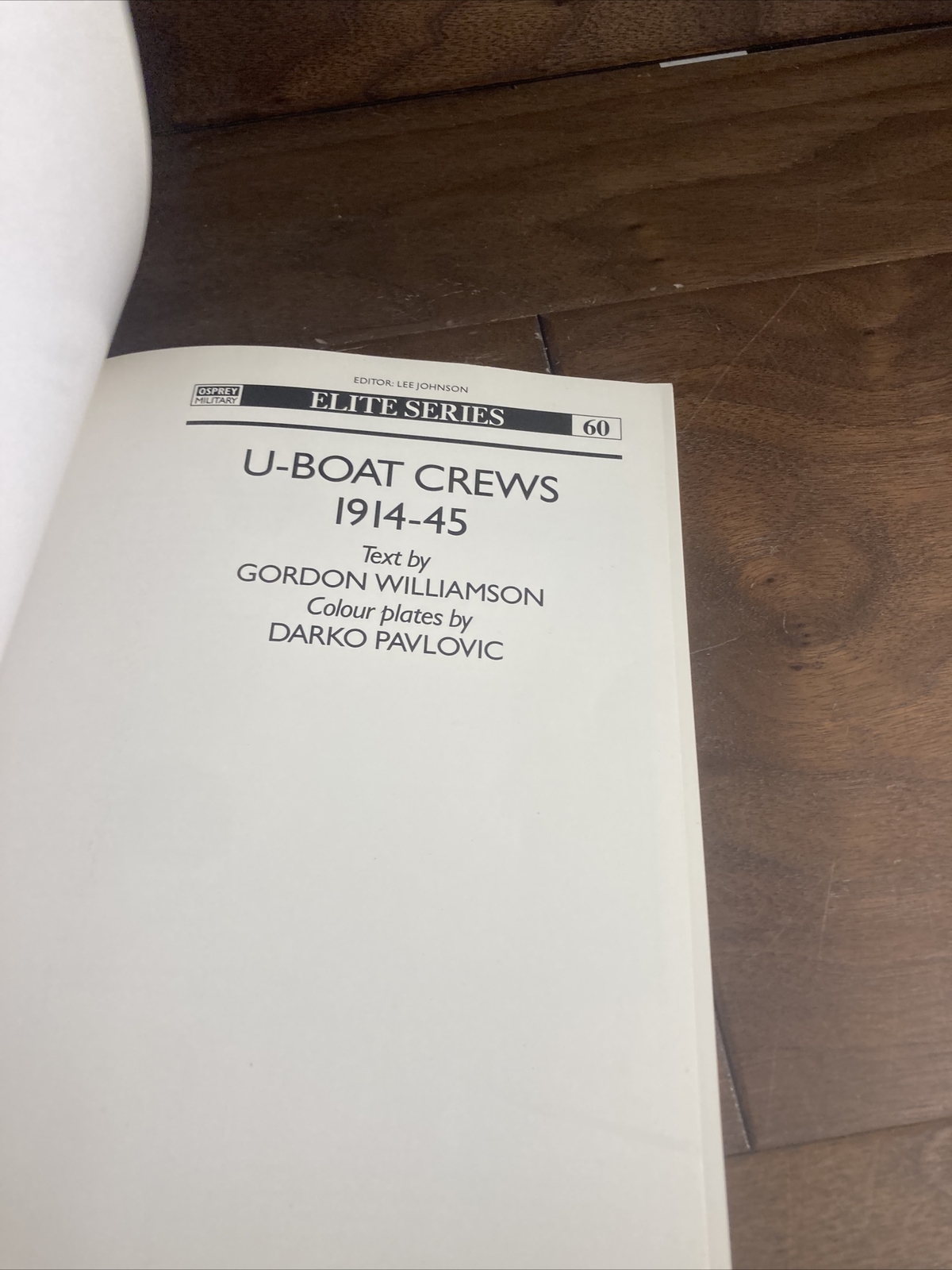 Osprey – Elite Series 60 U boat crews 1914-45 – Book