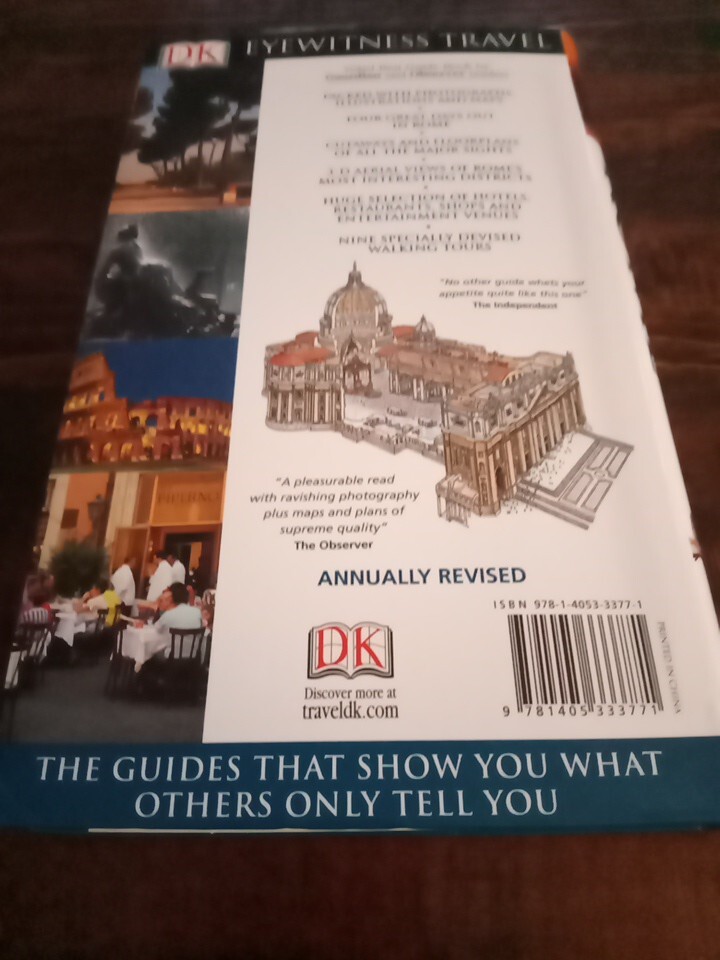 DK Eyewitness Travel Guide: Rome – Paperback – New (448 pages) Color Photos