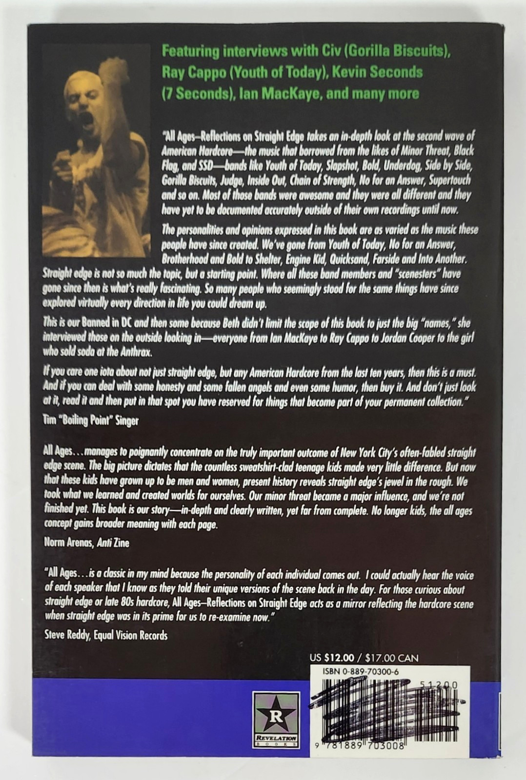 All Ages : Reflections on Straight Edge by Beth Lahickey (1998, TP)