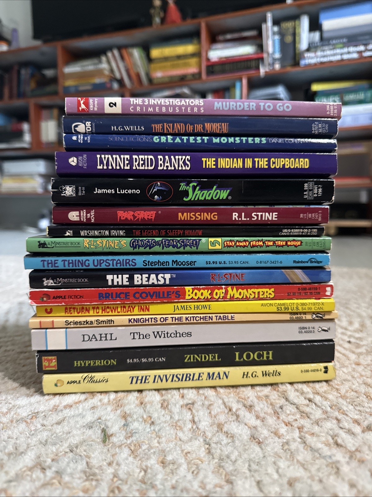 Mixed Lot Kids/youth Spooky Scary Mystery Chapter Paperback Books Vintage (16)