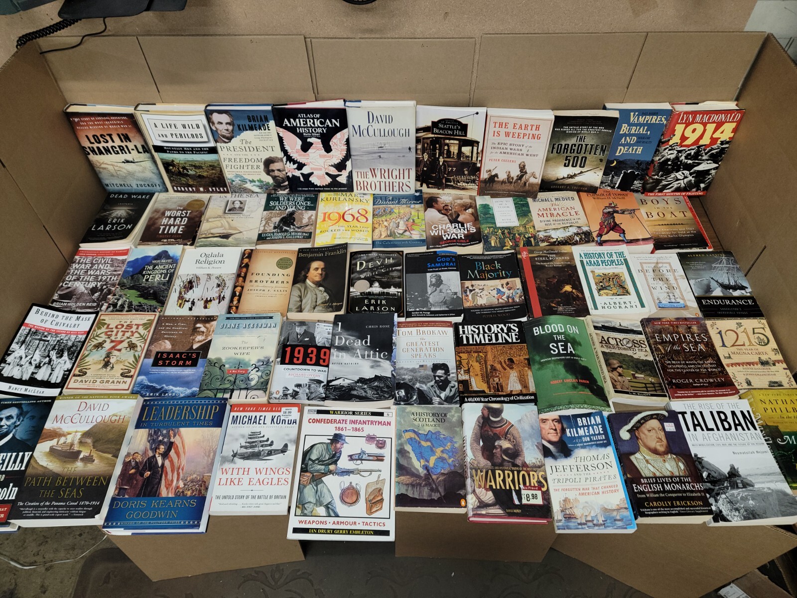 Lot of 5 History US World Europe American Europe Ancient War Book MIX UNSORTED