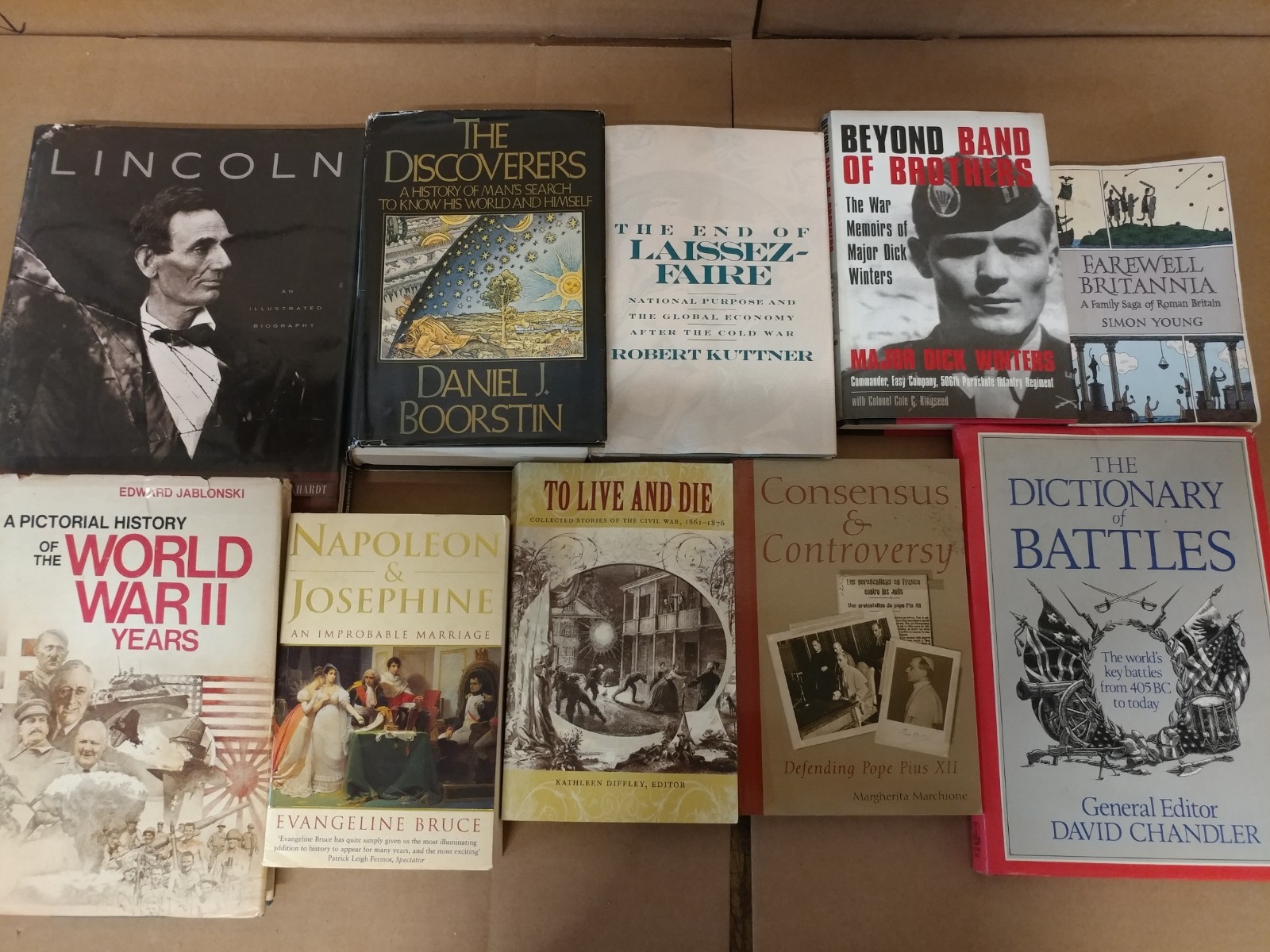 Lot of 5 History US World Europe American Europe Ancient War Book MIX UNSORTED