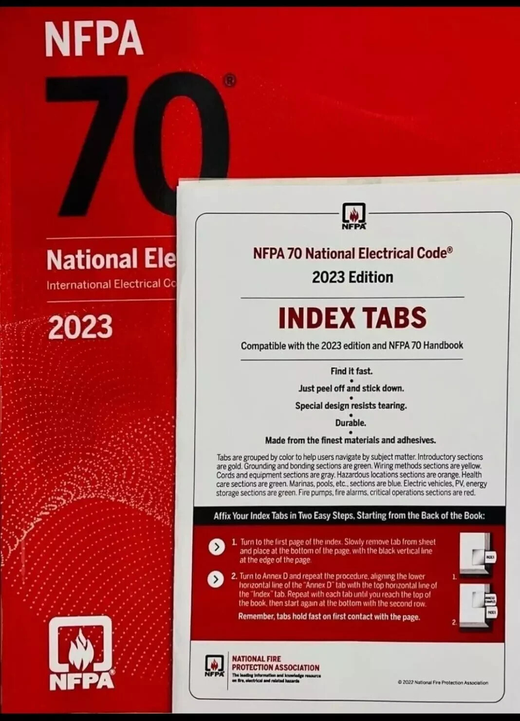 NFPA 70 National Electrical Code NEC 2023 With Tabs – FREE SHIPPING – BRAND NEW