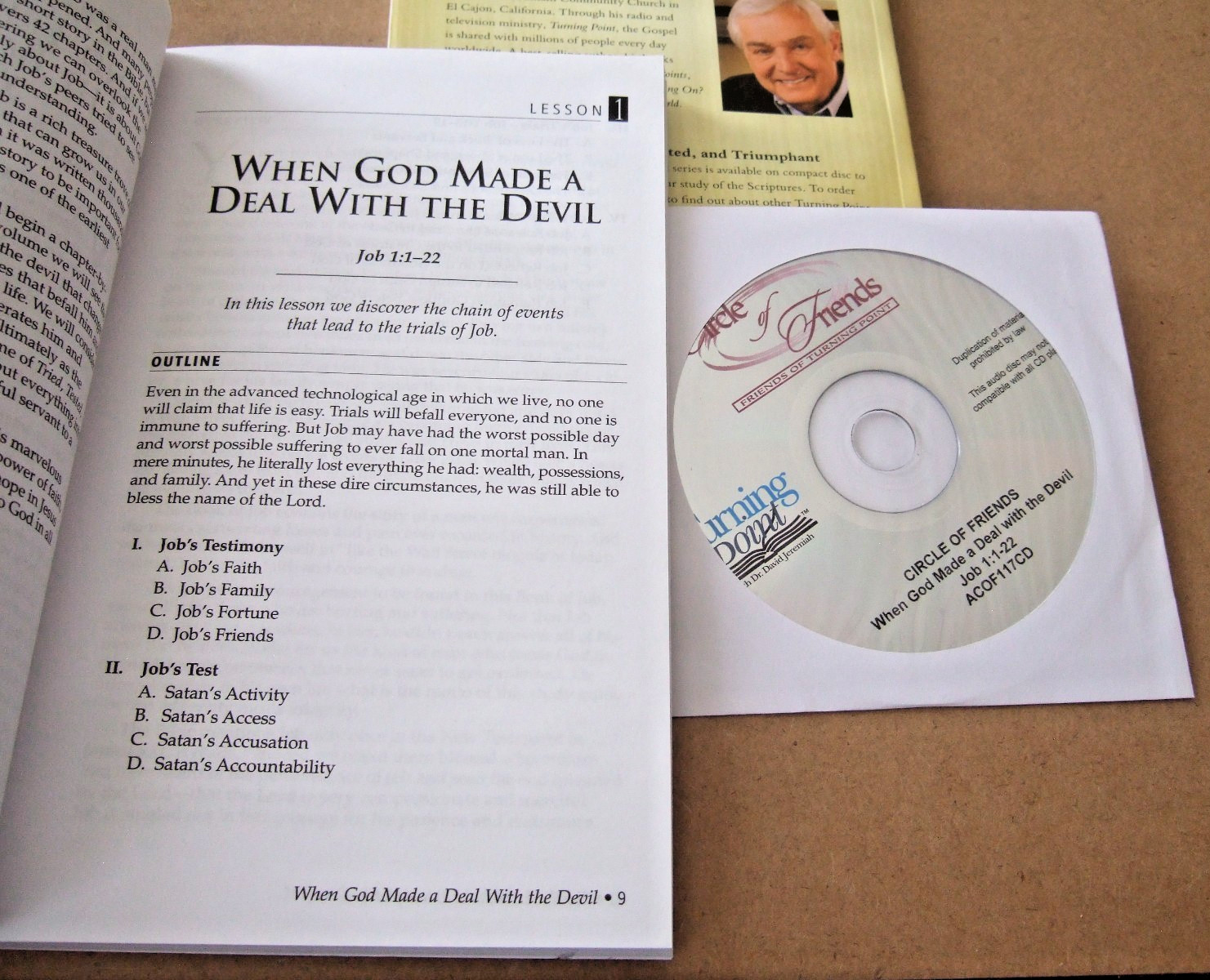 DR. DAVID JEREMIAH STUDY GUIDES TRIED, TESTED & TRIUMPHANT 2010 VOL 1-2 +CD