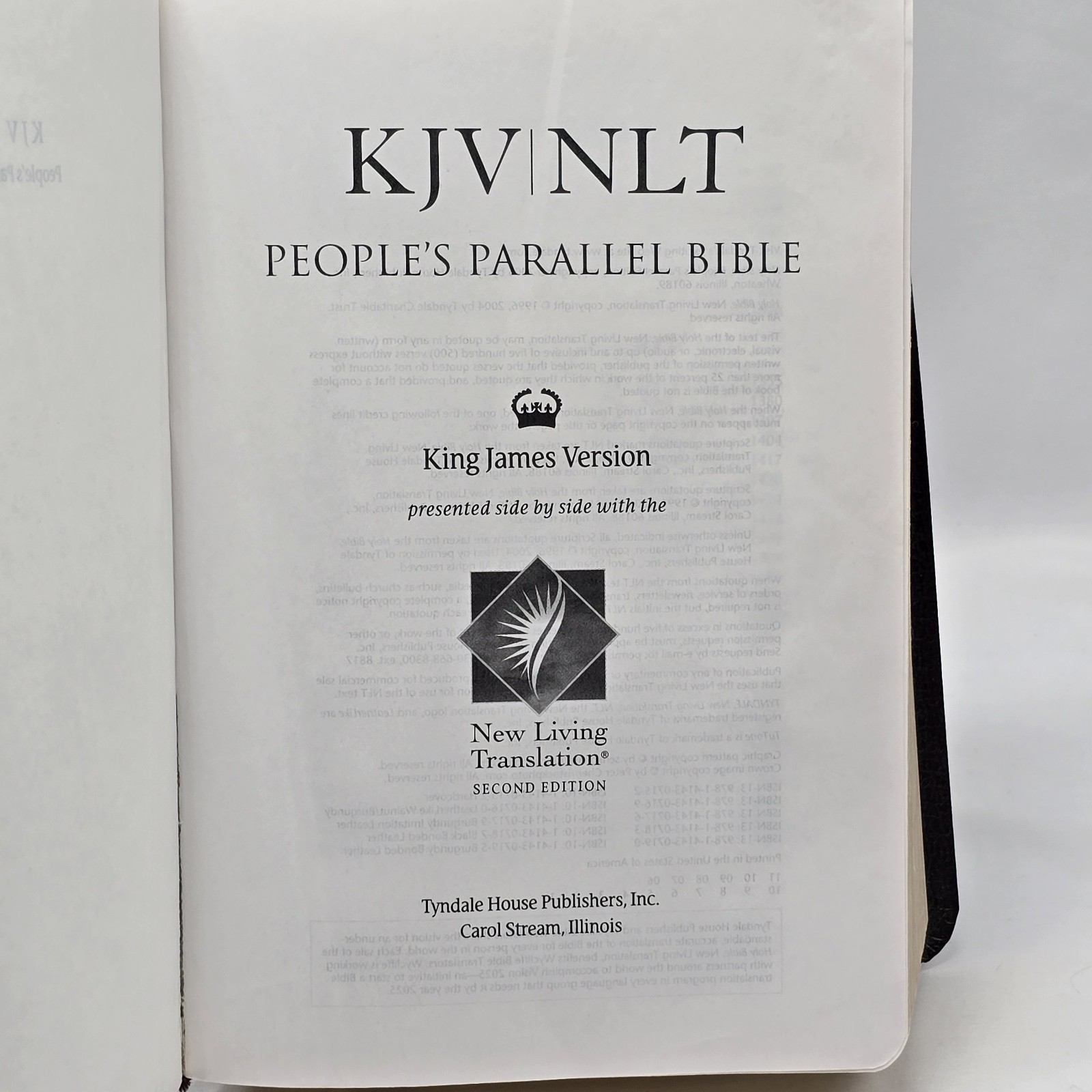 Holy Bible TBN Parallel Special Ed. King James Version New Living Translation