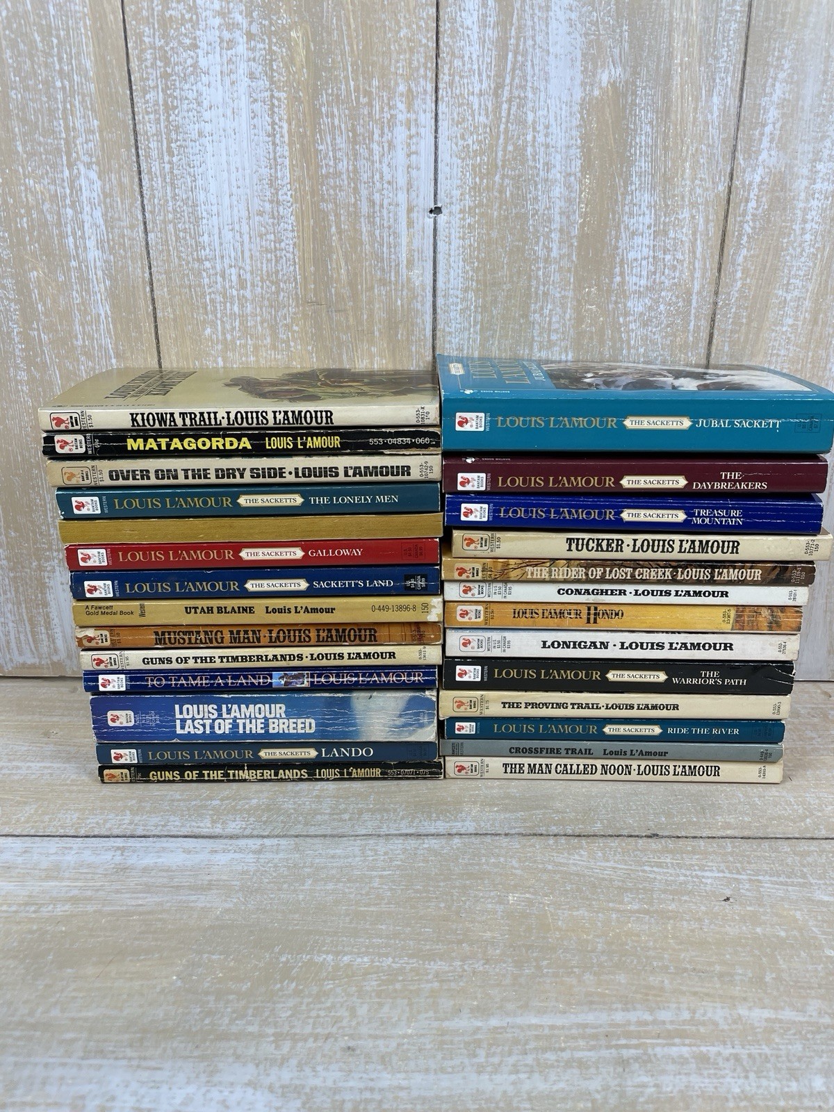 Louis Lamour Western Action Adventure Lot of 27 Paperback Books