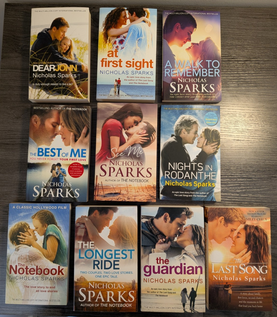 Nicholas Sparks 19 Book Complete Collection Boxset Very Good Condition