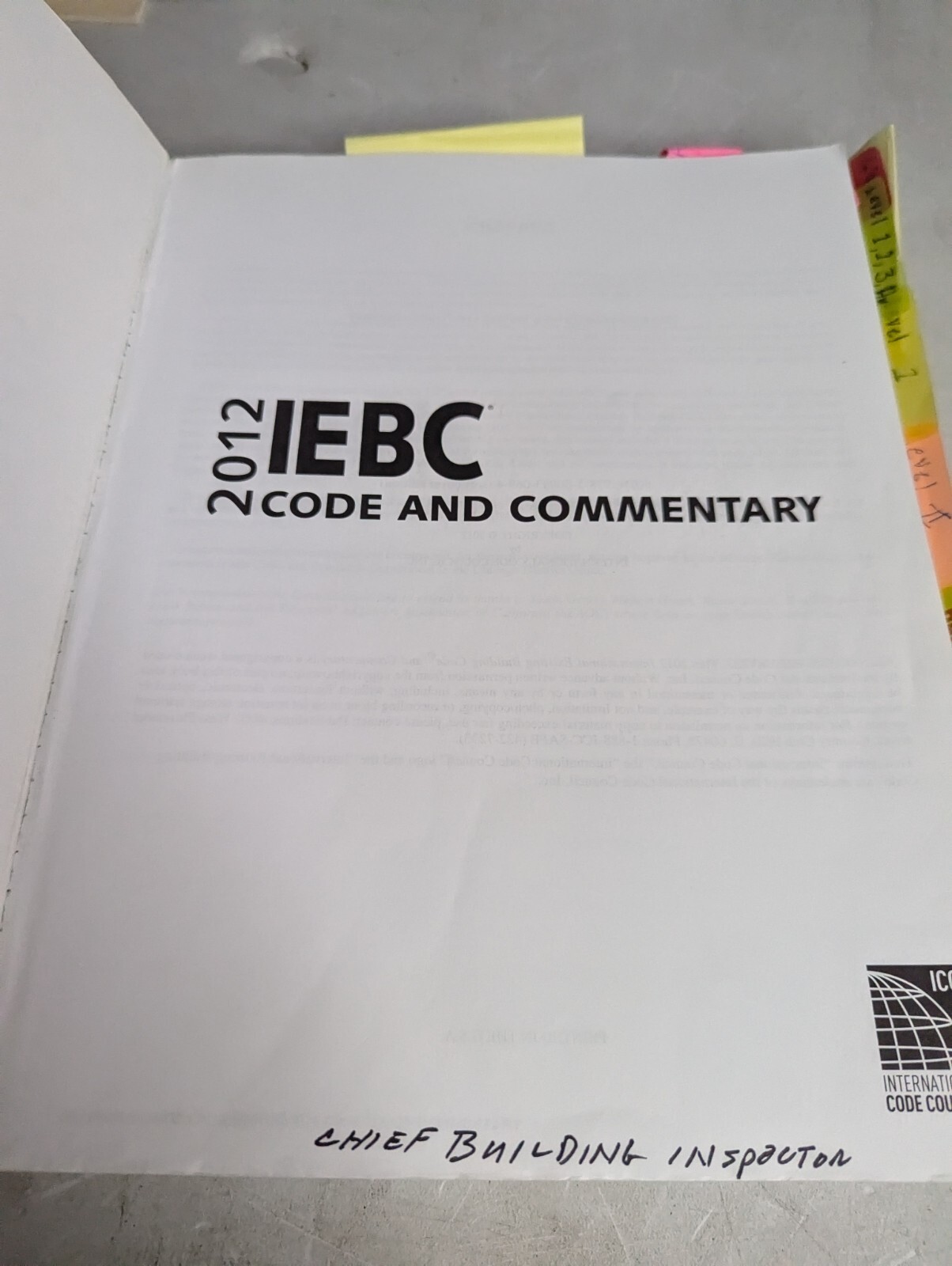 2012 IEBC Code and Commentary – Paperback By ICC