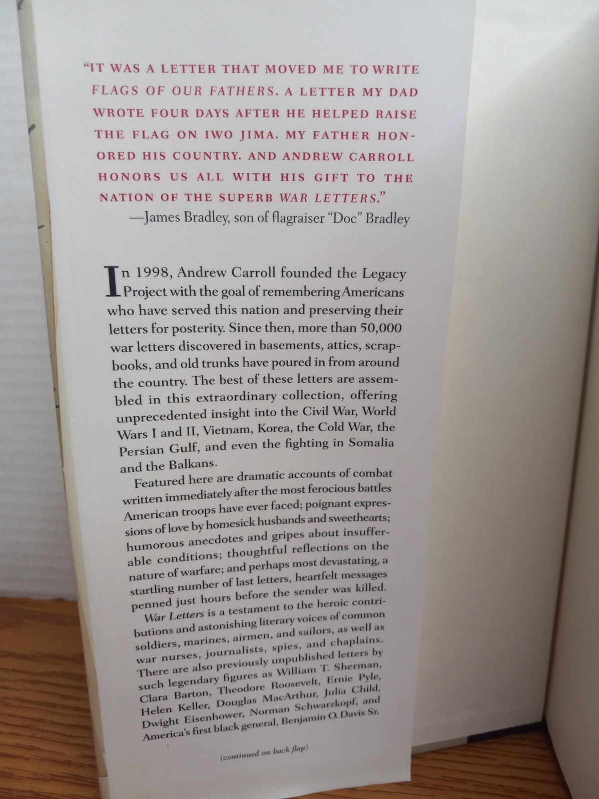 War Letters – Extrodinary Correspondence from American Wars – Andrew Carroll
