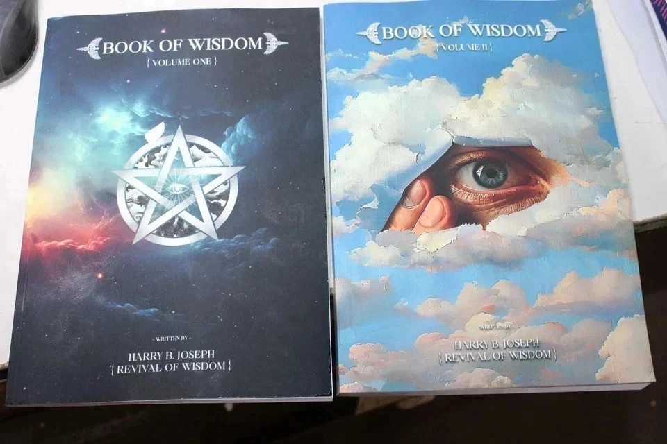 Book of Wisdom Volumes 1 & 2 by Harry B. Joseph 2-Book Spiritual Set USA