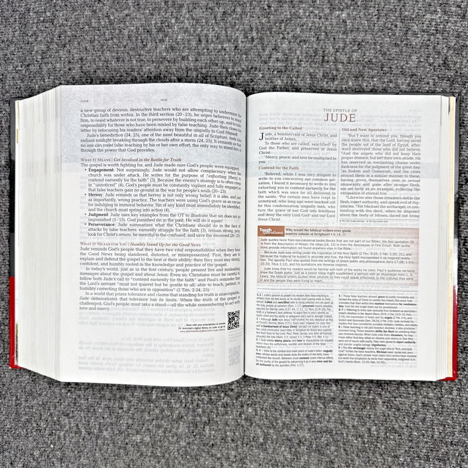 The Jeremiah Study Bible by Dr. David Jeremiah NKJV 2013 HC/DJ
