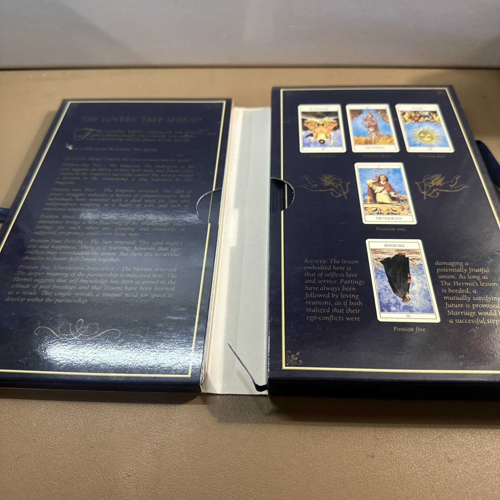 The Lovers’ Tarot: For Affairs of the Heart – Hardcover, by Lyle Jane – Good