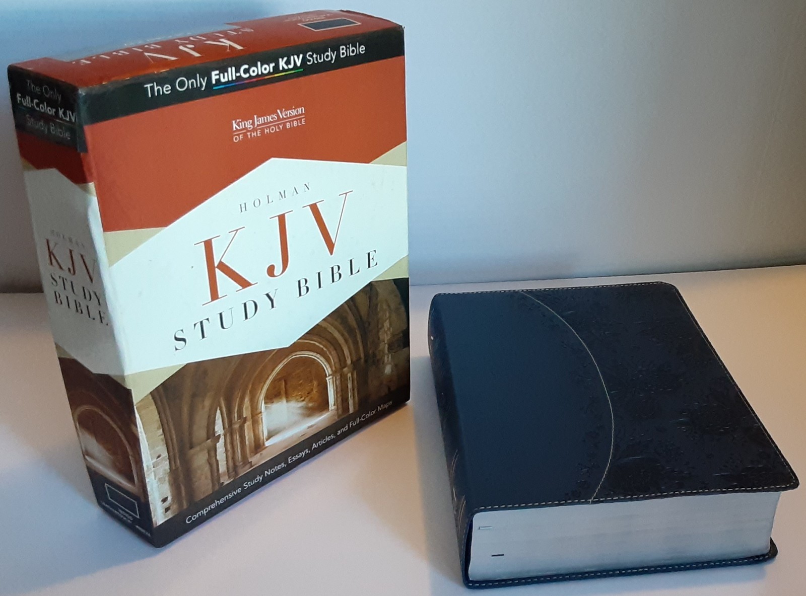 KJV King James Version Study Bible Holman Indigo (Blue) LeatherTouch Indexed