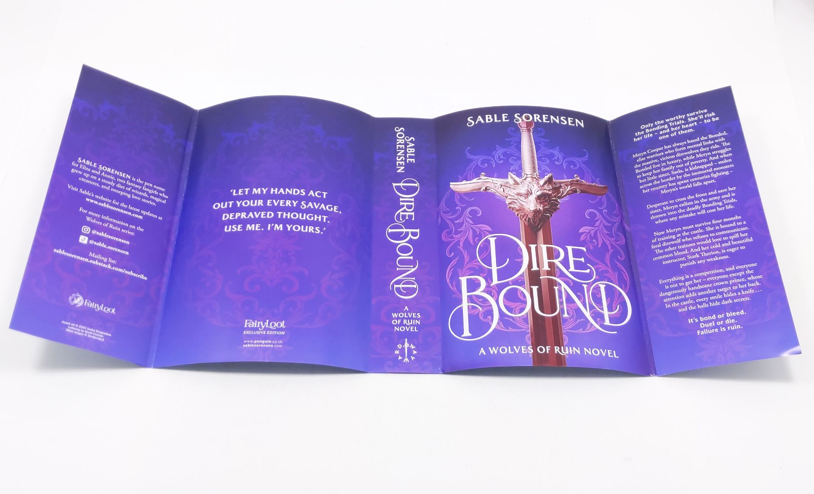 Dire Bound by Sable Sorensen FairyLoot Exclusive Edition – Hardcover Unsigned
