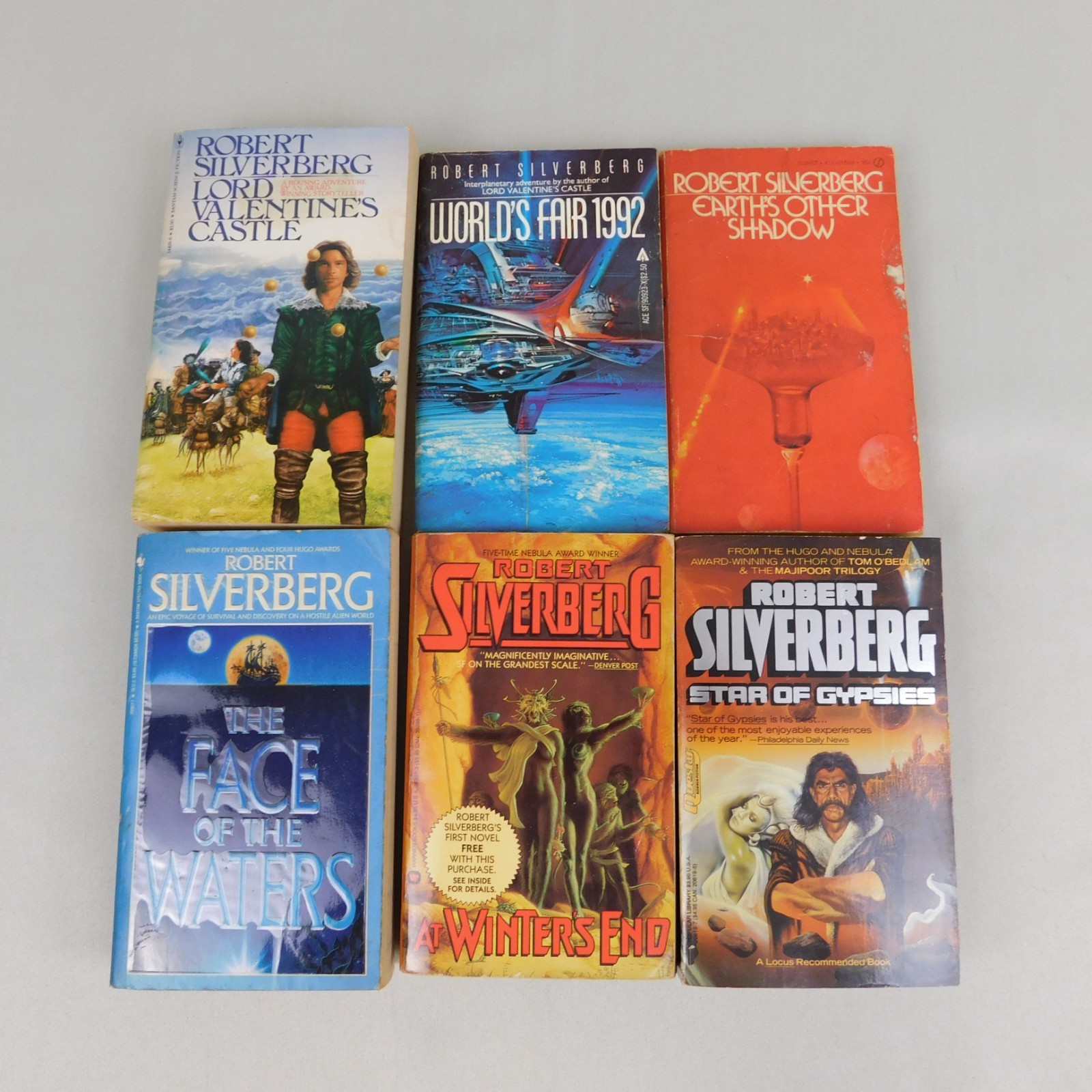 6pc Book Lot Robert Silverberg Sci-Fi Fantasy Paperbacks