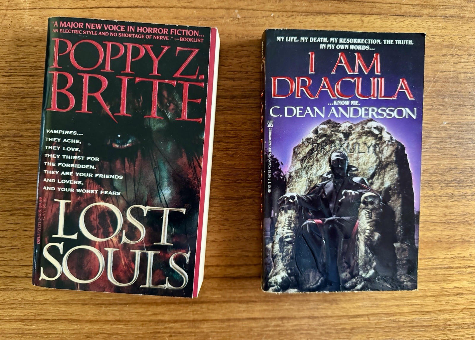 VAMPIRE Dracula PAPERBACK Book LOT Horror PN ELROD Les Daniels DAN SIMMONS++