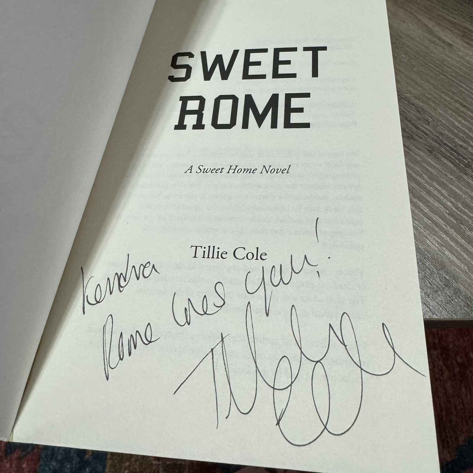 SIGNED Complete Sweet Home Series By Tillie Cole ( Home, Rome, Fall, Hope, Soul)