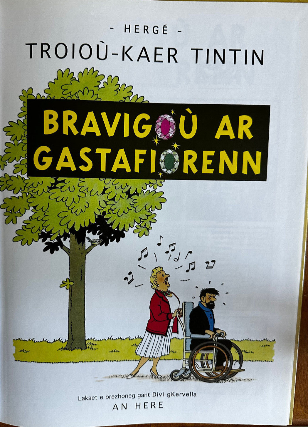 TINTIN Hergé Bravigou Ar Gastafiorenn
