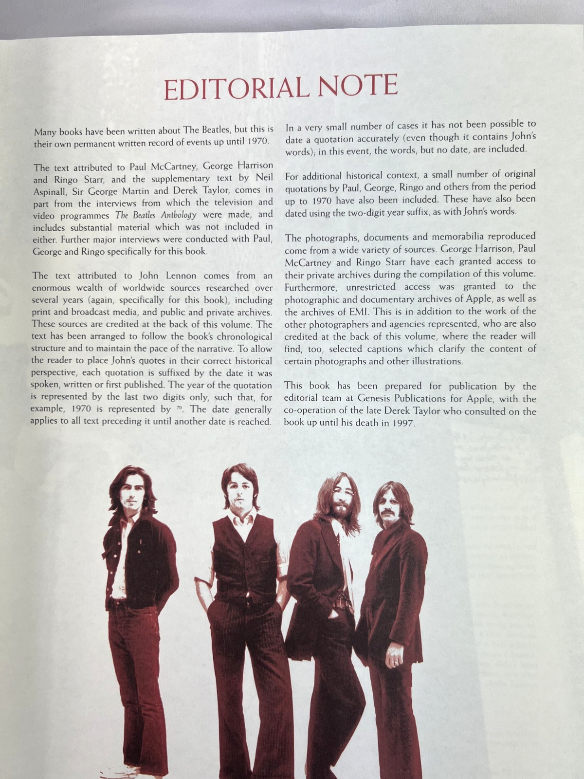 THE BEATLES Anthology First Edition 2000 Hardcover Dust Jacket 368 Pages